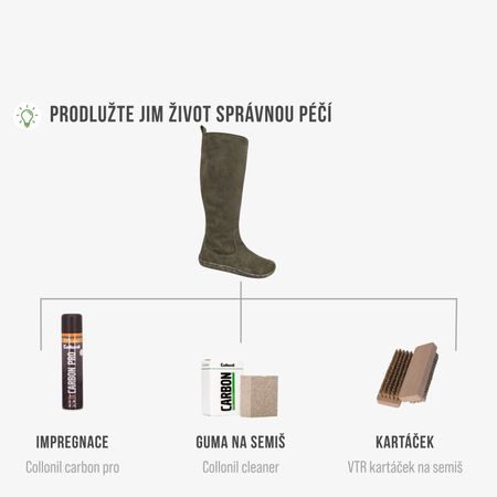 BAŤA KOZAČKY Semiš | Dámské barefoot kozačky