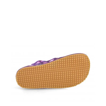 BEDA PAPUČE BF 060010/W VIOLET Flower | Dětské barefoot přezůvky
