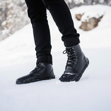 BE LENKA WINTER 3.0 Black | Zimní zateplené barefoot boty