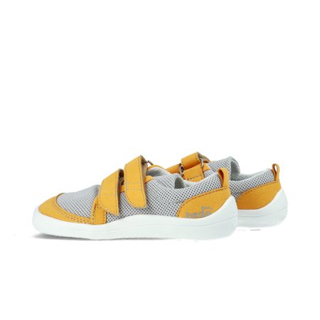 BEDA TENISKY TEX MARTY Gray Yellow | Dětské barefoot tenisky