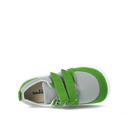 BEDA TENISKY BF 0001/TEX/W/D TEX JIMMY Green | Dětské barefoot tenisky
