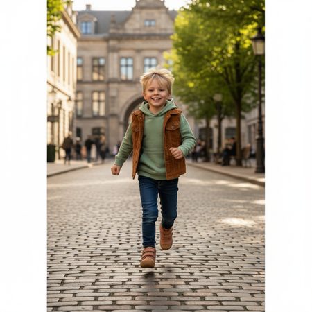 BUNDGAARD PETIT Cognac | Dětské celoroční barefoot boty