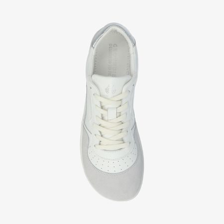 GROUNDIES NOVA GO1 WOMEN White Silver | Dámské barefoot tenisky
