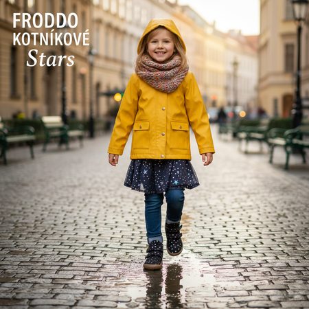 FRODDO KOTNÍKOVÉ Stars | Dětské celoroční barefoot boty