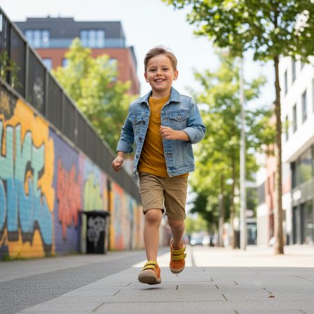 AFFENZAHN LEATHER WALKY Cat Brown | Dětské barefoot tenisky