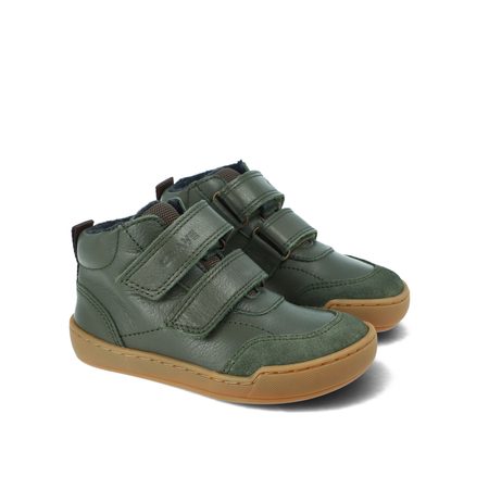 CRAVE TALINN Green | Dětské zimní zateplené barefoot boty