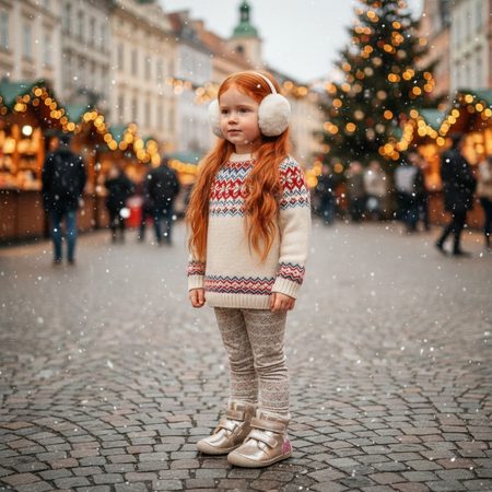 D.D.STEP W070-52624A Cream | Children's winter insulated barefoot shoes