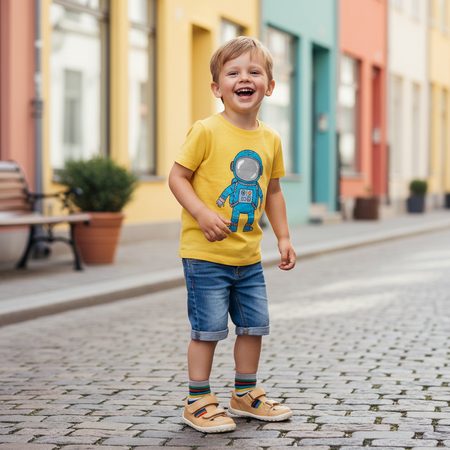 BOBUX ALPHA TROOP Oak Buff | Dětské barefoot sandály