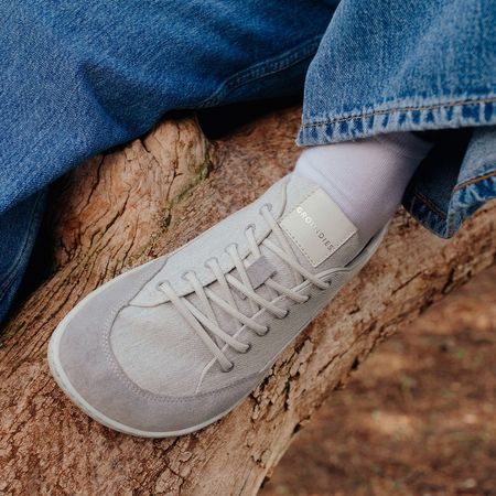 GROUNDIES AMSTERDAM Women Light Grey | Dámské barefoot tenisky