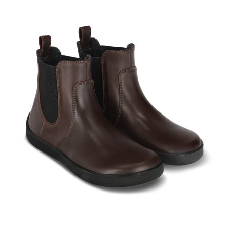BE LENKA ENTICE NEO Dark Brown & Black | Dámské barefoot chelsea boty