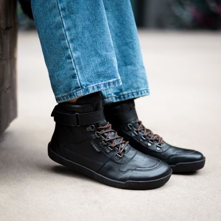 CRAVE GLASGOW 2.0 Black | Kotníkové barefoot boty