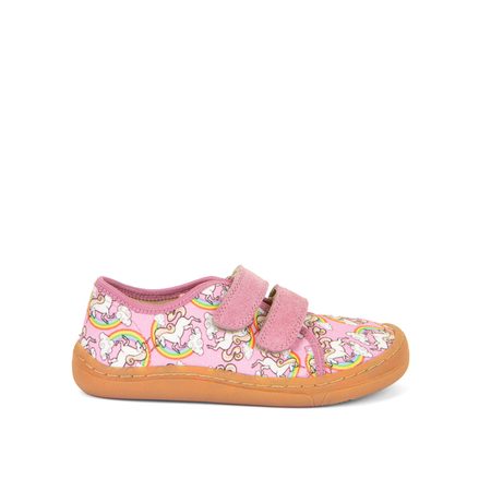 FRODDO SNEAKER CANVAS White/Pink | Dětské barefoot tenisky