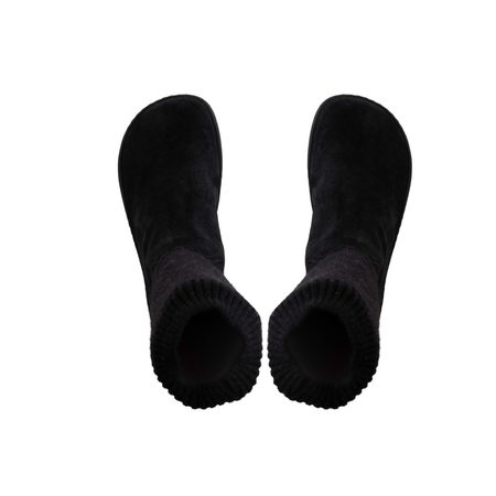 SHAPEN KNITTY Black | Kotníkové barefoot boty