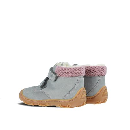 RICOSTA NICO Frost/Rose | Dětské zimní zateplené barefoot boty