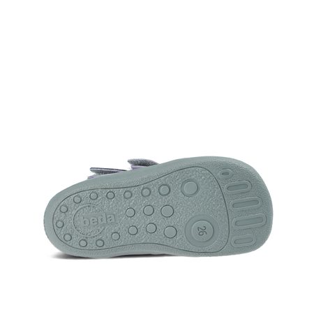 BEDA ZIMNÍ VYŠŠÍ JASMINE Lila - užší kotník | Dětské zimní zateplené barefoot boty