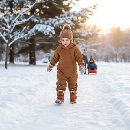 PEGRES WINTER SKINNY SBF42 Brown