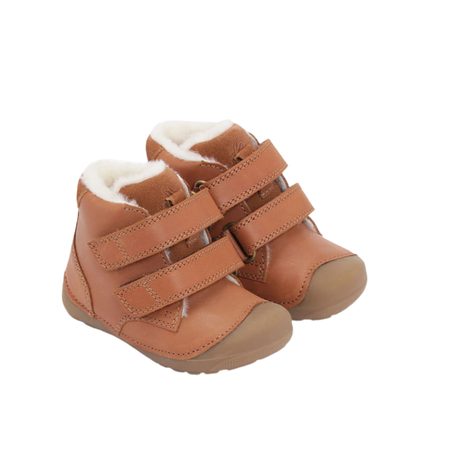 BUNDGAARD PETIT WINTER Cognac | Dětské zimní zateplené barefoot boty