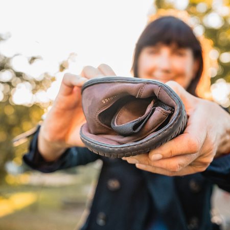 GROUNDIES CAMDEN WOMEN Dark Brown | Dámské chelsea zateplené barefoot boty