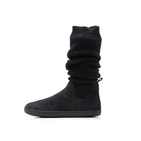SHAPEN KNITTY Black | Kotníkové barefoot boty