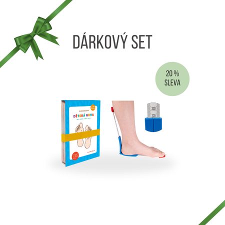 DÁRKOVÝ SET PRO ZDRAVOU DĚTSKOU NOŽKU Měřidlo PLUS12 a Cvičební karty