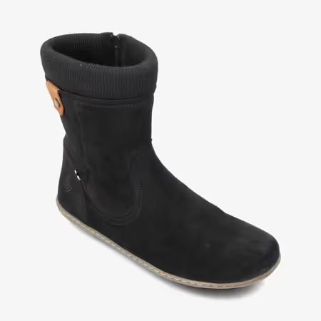 GROUNDIES ICELAND WOMEN Black | Dámské kotníkové barefoot boty