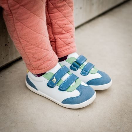 GARVALÍN TENISKY CASUAL White/Indigo | Dětské barefoot tenisky