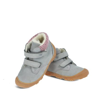 RICOSTA NICO Frost/Rose | Dětské zimní zateplené barefoot boty