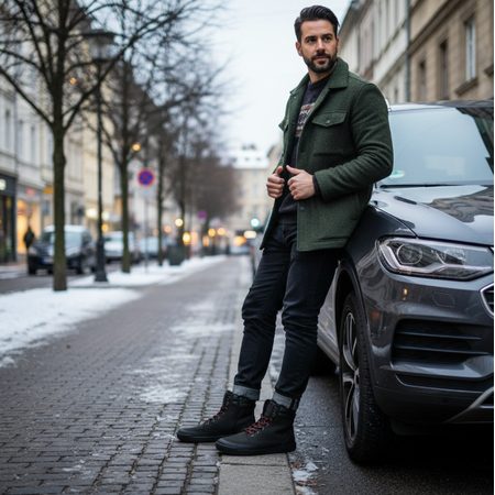 CRAVE VERNOM Black | Zimní barefoot boty