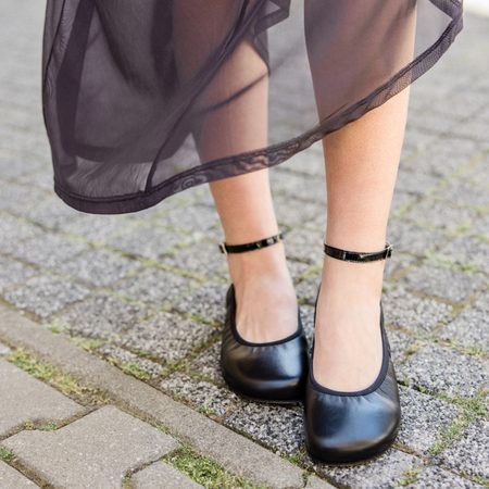 SHAPEN BALERÍNKY TULIP III Regular Black | Dámské barefoot baleríny