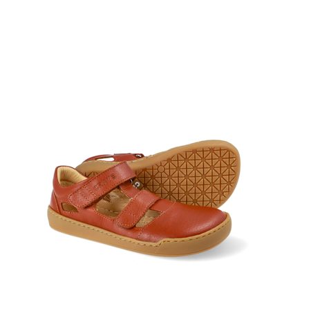CRAVE SHELLWOOD 2.0 Cognac | Dětské barefoot sandály