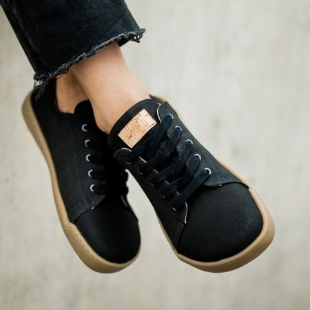 CRAVE WOODSTOCK Black | Barefoot tenisky