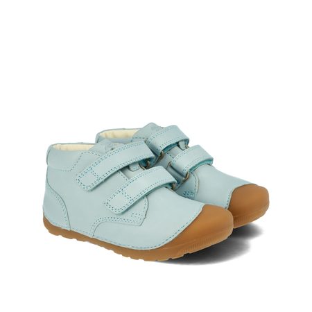 BUNDGAARD PETIT VELCRO Jeans Mint | Dětské celoroční barefoot boty