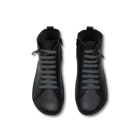 BAŤA ŠNĚROVACÍ KOTNÍKOVÁ OBUV Černá | Dámské barefoot kotníkové boty