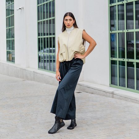 SHAPEN DIVINE Black | Dámské barefoot kotníkové boty