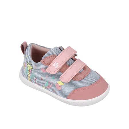 GARVALÍN TENISKY SOFT Jeans/Pink | Dětské barefoot tenisky 3