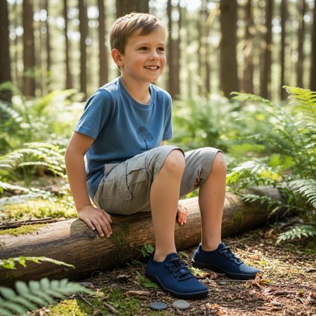 FREET TANGA JUNIOR Navy | Dětské barefoot tenisky