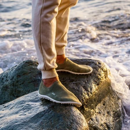 LEGUANO SCIO Green | Barefoot slip on boty