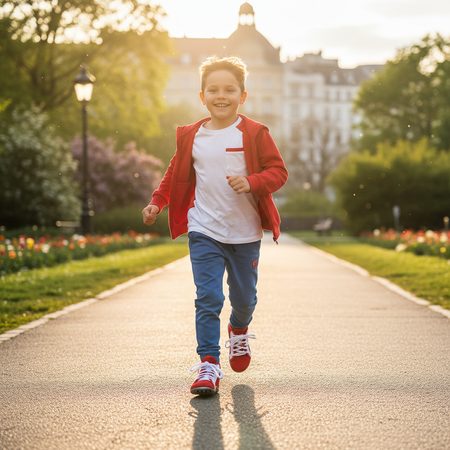LEGUANO LEGUANITO AKTIV PLUS Red | Dětské barefoot tenisky