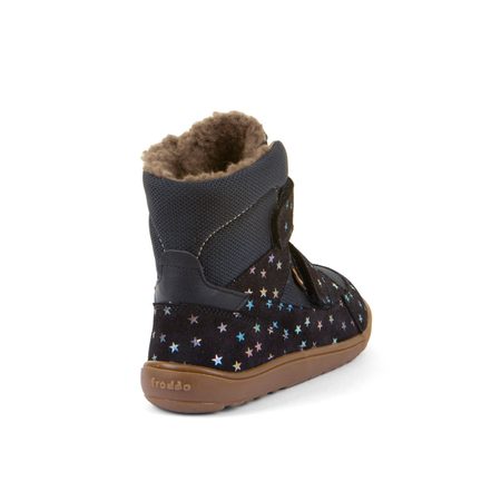 FRODDO UP TEX WINTER Stars | Dětské zimní zateplené barefoot boty
