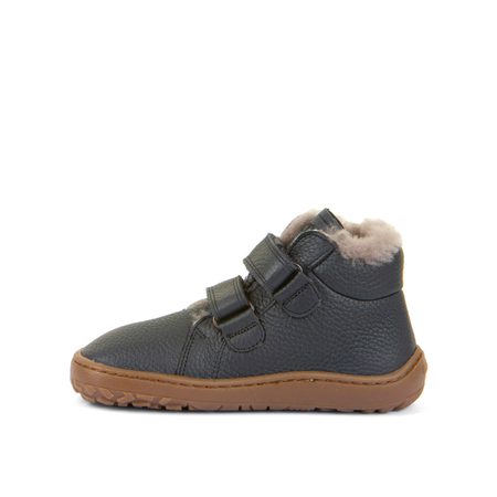 FRODDO ZIMNÍ FURRY Dark Blue | Dětské zimní zateplené barefoot boty