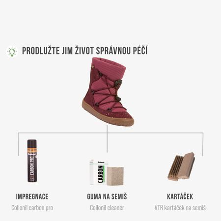 FRODDO ZIMNÍ TEX TRACK WOOL Bordeaux+