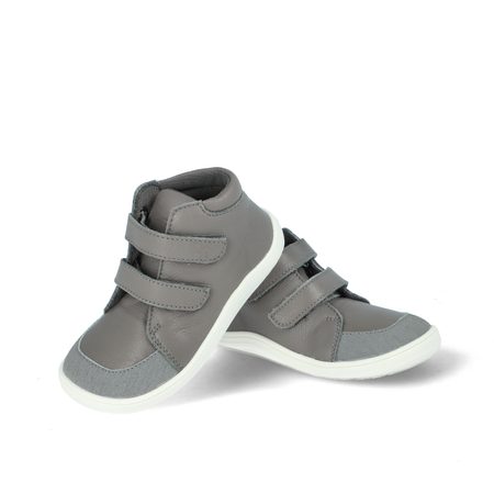 BABY BARE FEBO FALL Grey Asfaltico | Dětské celoroční barefoot boty