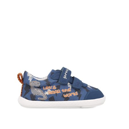 GARVALÍN PLÁTĚNKY Blue Dino | Dětské barefoot tenisky 1