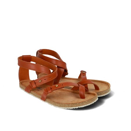 AYLLA BAREFOOT SANDÁLY SULLA Cognac |2