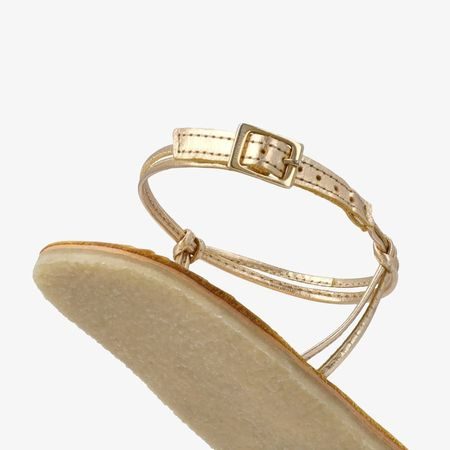 GROUNDIES CADIZ WOMEN Champagne Gold | Dámské barefoot sandály 4