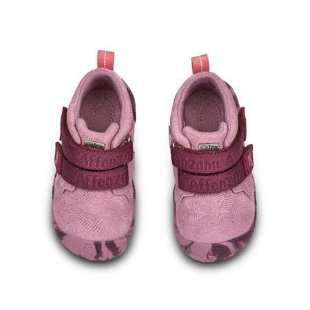 AFFENZAHN PREWALKER LOWBOOT LEATHER TALKY Otter Pink | Dětské první barefoot botičky