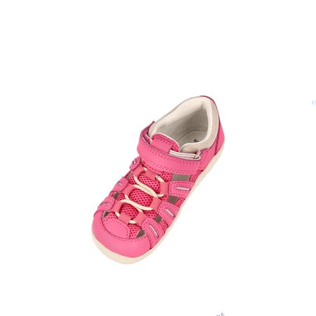 BOBUX SUMMIT Pink Cyclamen - Chalk | Dětské barefoot sandály  3