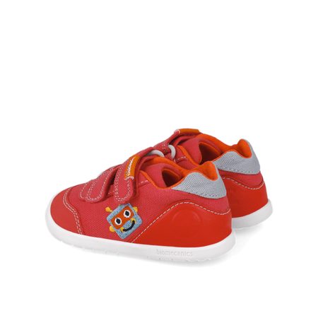 BIOMECANICS TENISKY WIDER CANVAS Red | Dětské barefoot tenisky