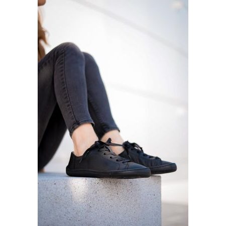 FRODDO TENISKY LEATHER LACES Black II | Barefoot tenisky