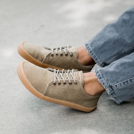 FRODDO SNEAKER VEGAN LACES II Beige | Barefoot tenisky